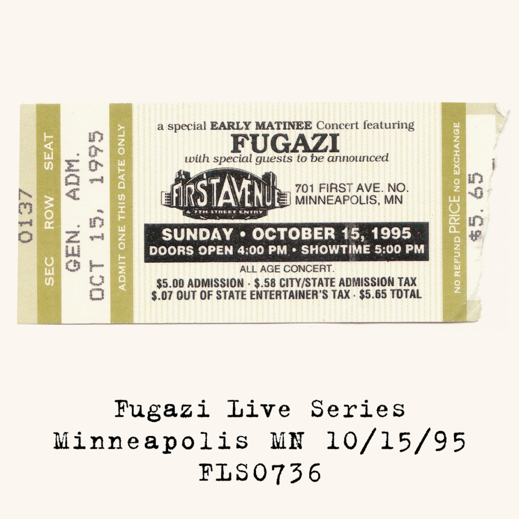 Live at First Avenue Minneapolis MN USA 10/15/95_FLS0736